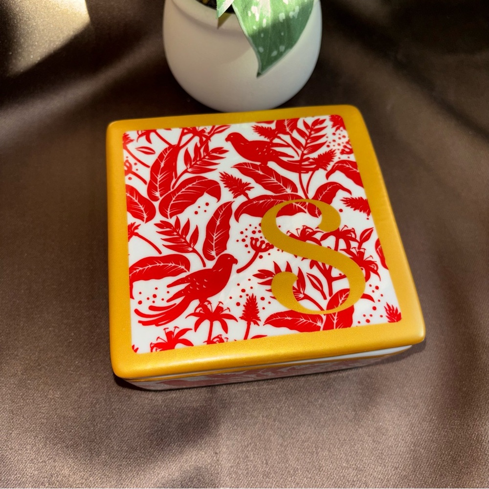 Monogrammed Decorative Trinket Box Ceramic - Picture 3 of 7